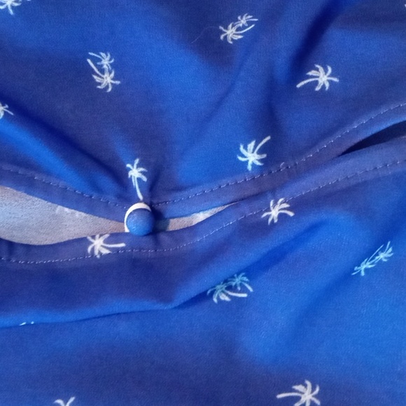 💙Torrid Cobalt Blue Button Down Open Back Plus Sz 1Xl NWT - Picture 5 of 9